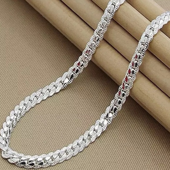 ❤️TRULY GORGEOUS, BRAND NEW REAL 925 SILVER CHAIN (45 & 50cm) MEN AND WOMAN❤️ - Picture 7 of 8